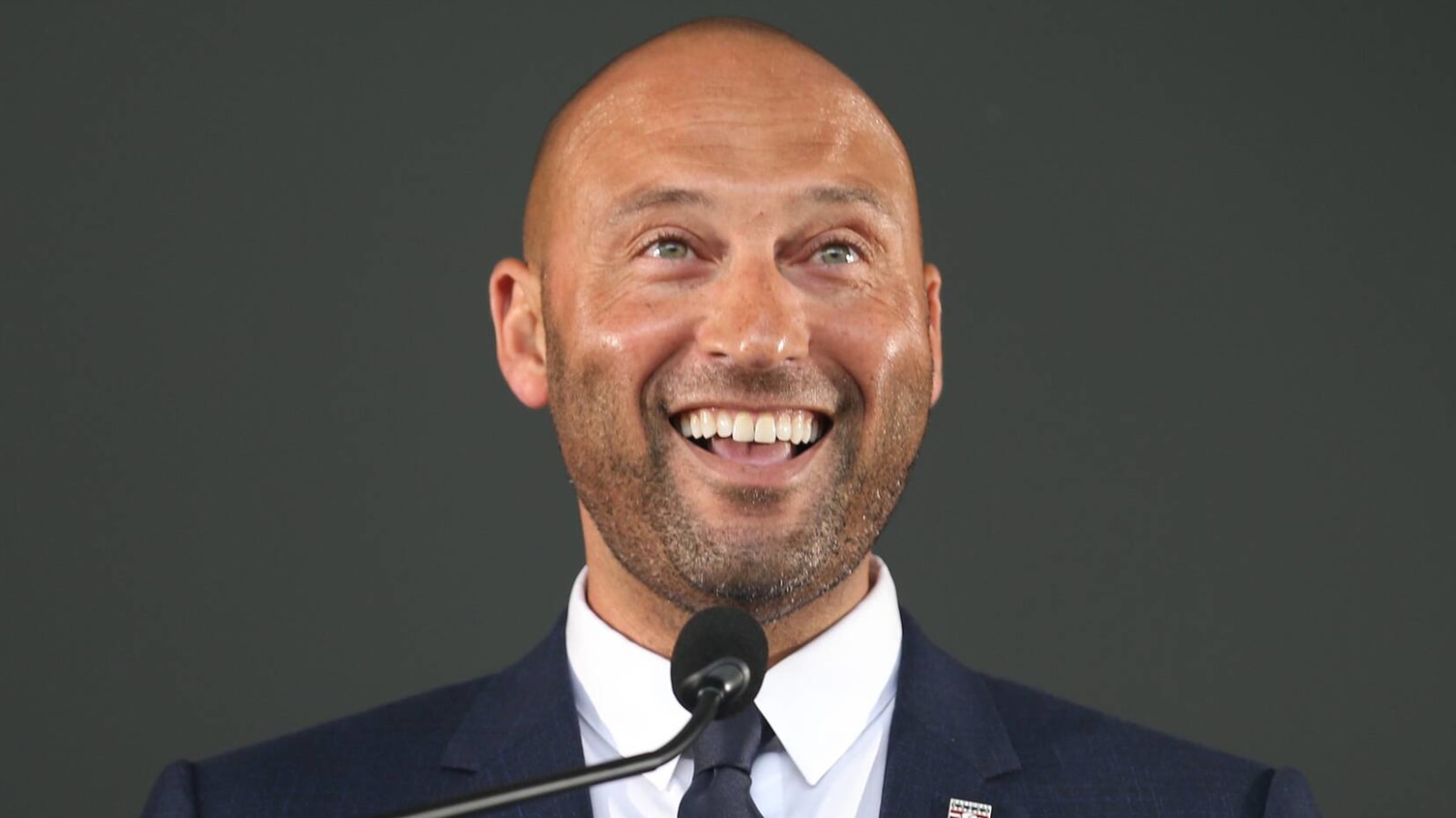 Derek Jeter billboard promoting documentary seen outside of Fenway Park