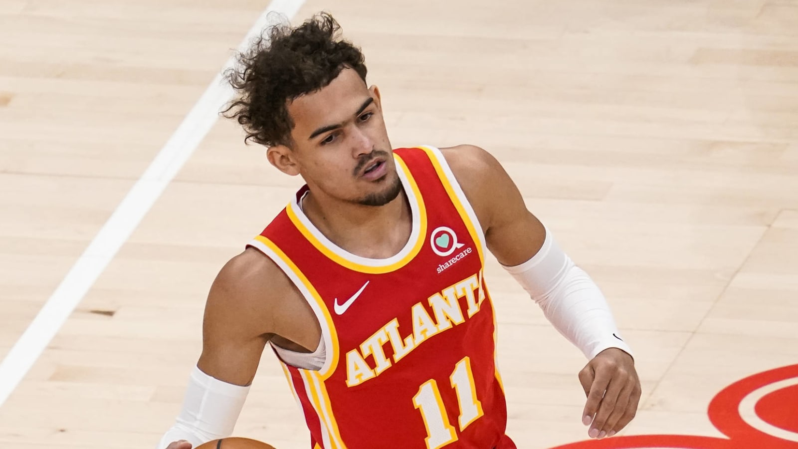 Trae Young leaves game with ankle injury