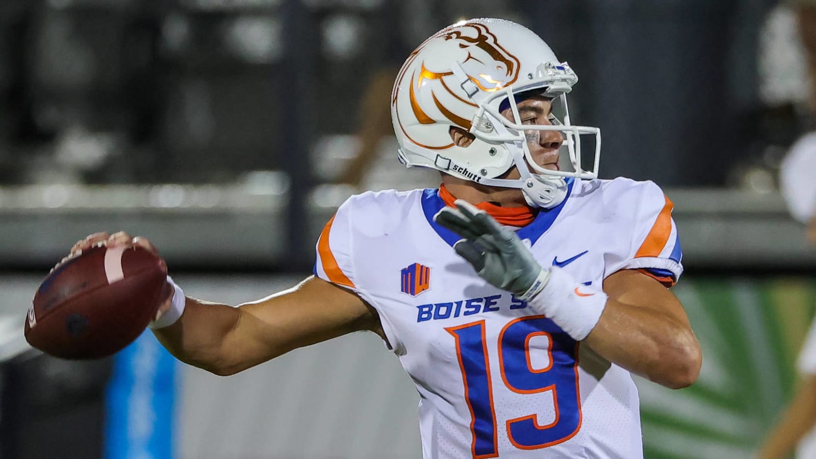 Boise State's Hank Bachmeier attended Zoom class during delay