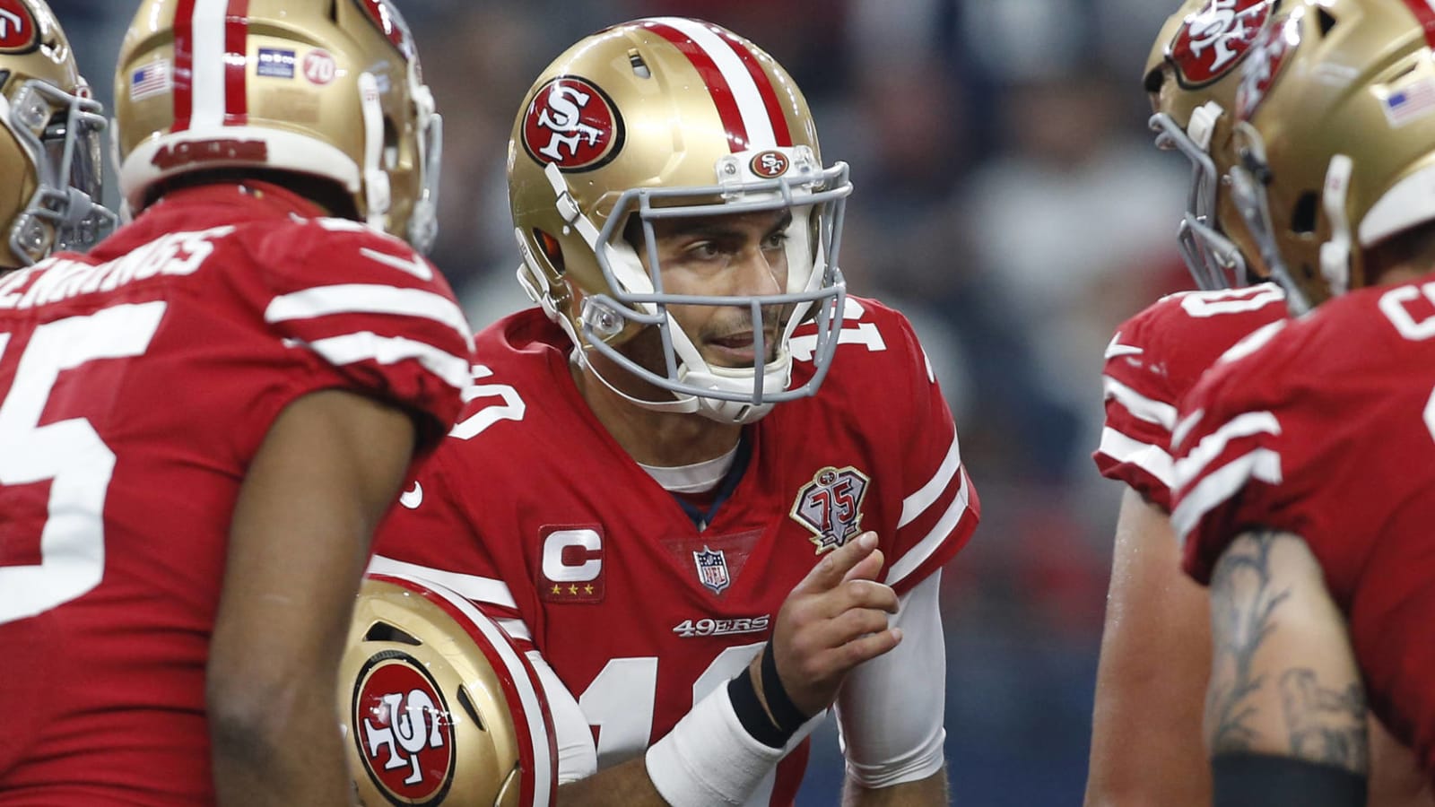 49ers QB Jimmy Garoppolo has sprain in throwing shoulder