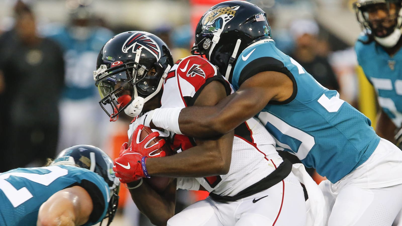 Watch: Falcons WR Olamide Zaccheaus roasts Panthers on 93-yard touchdown