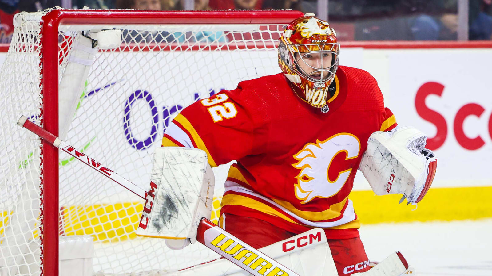 Flames recall top goaltender prospect