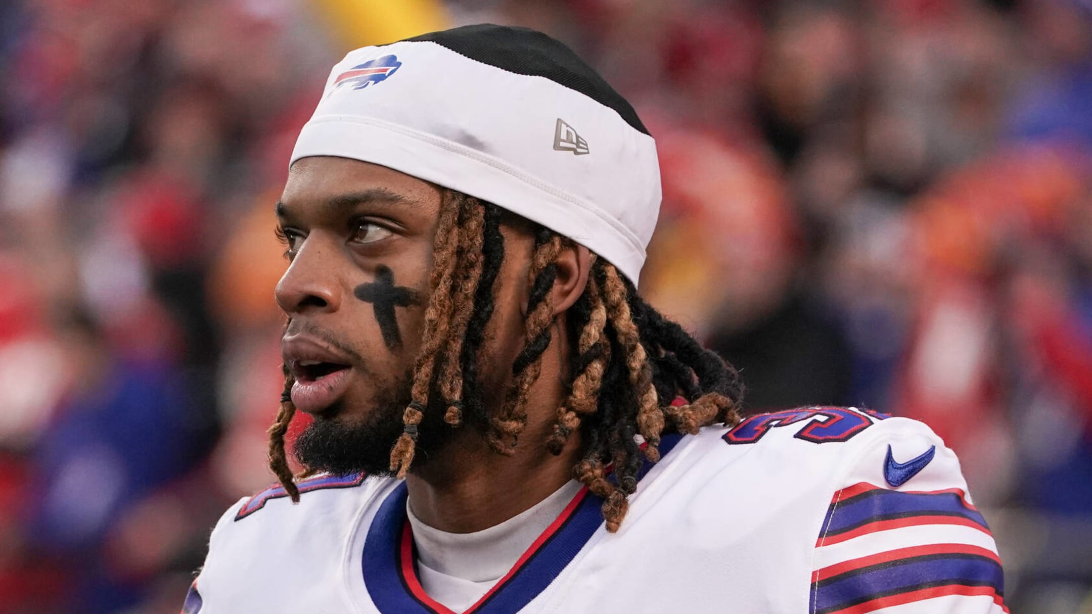 Buffalo Bills DB Damar Hamlin Applies to Trademark Two Phrases - Sports  Illustrated Buffalo Bills News, Analysis and More