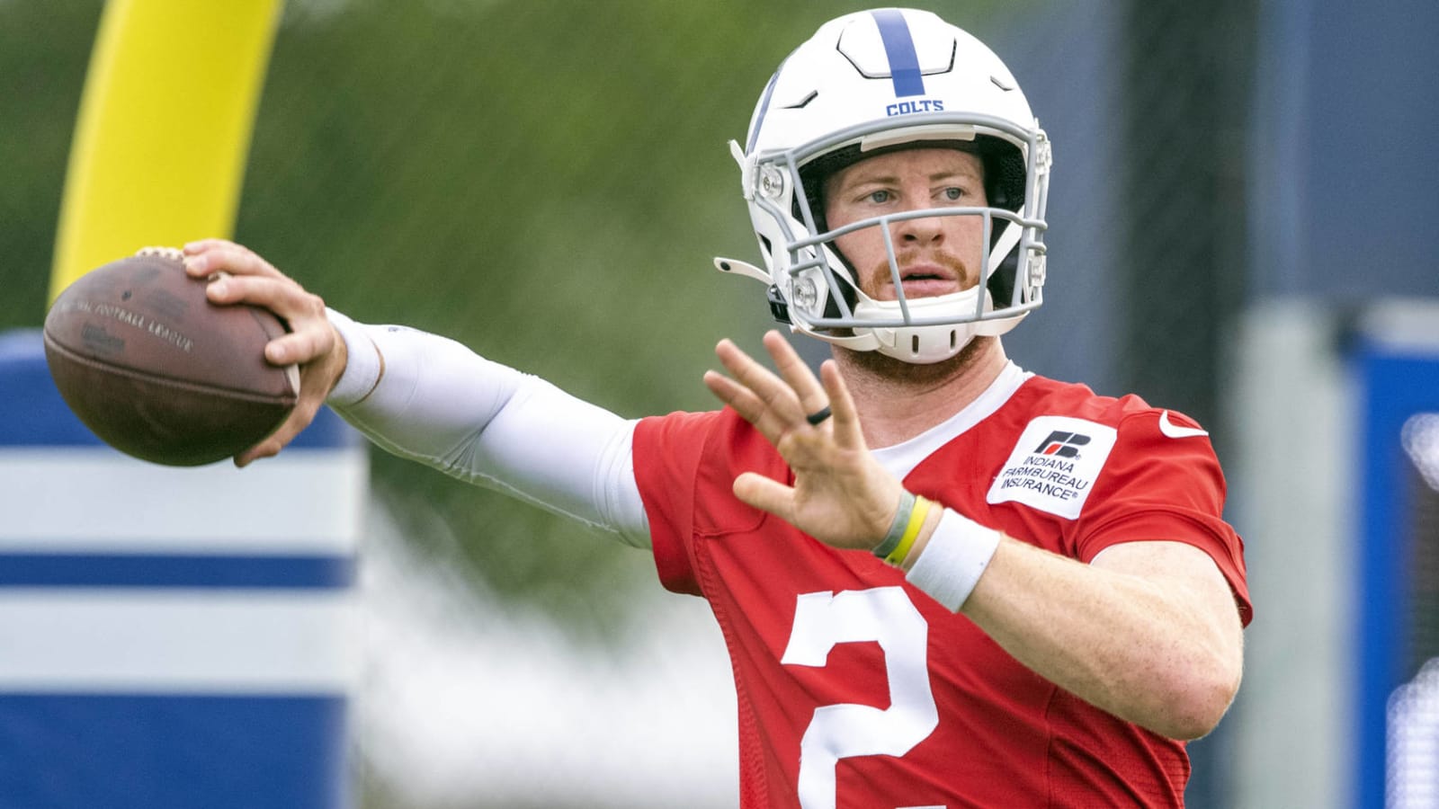 Carson Wentz misses practice with foot injury
