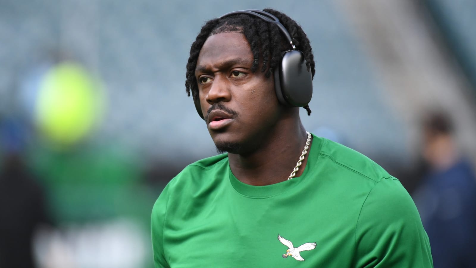 AJ Brown explains his viral sideline moment against Packers