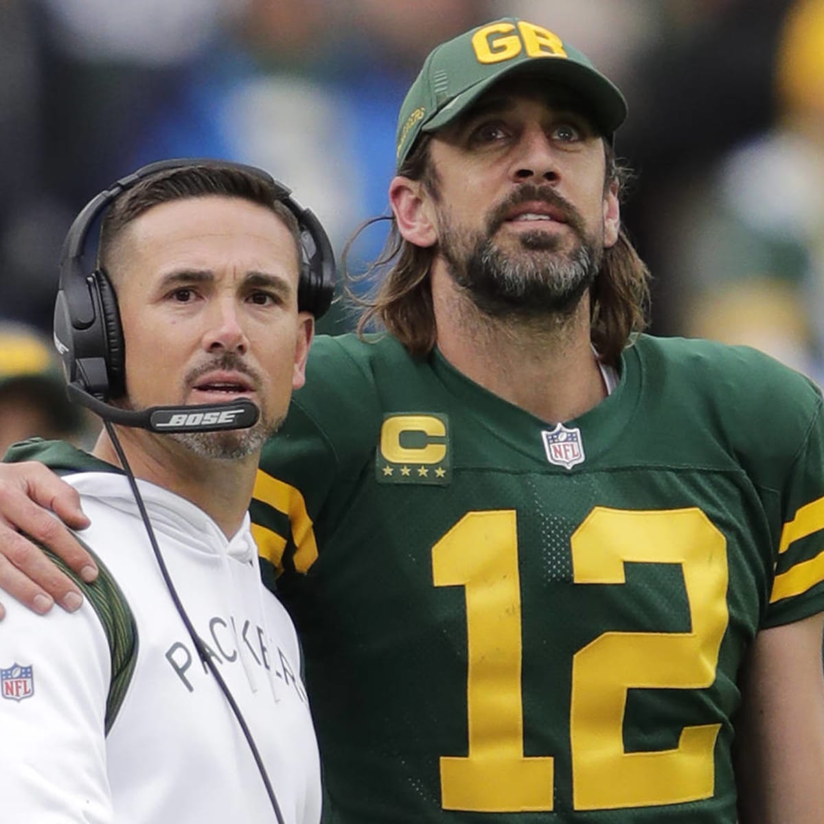 Aaron Rodgers shows love to Matt LaFleur with funny shirt