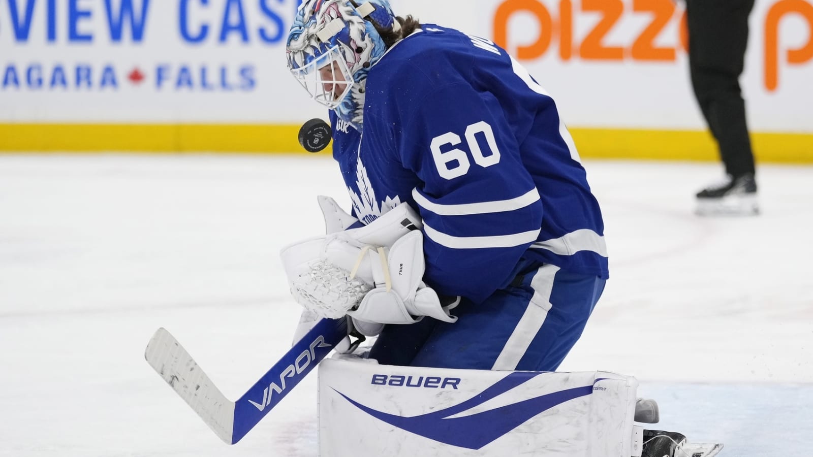 Joseph Woll is ready to go whenever the Maple Leafs call on him