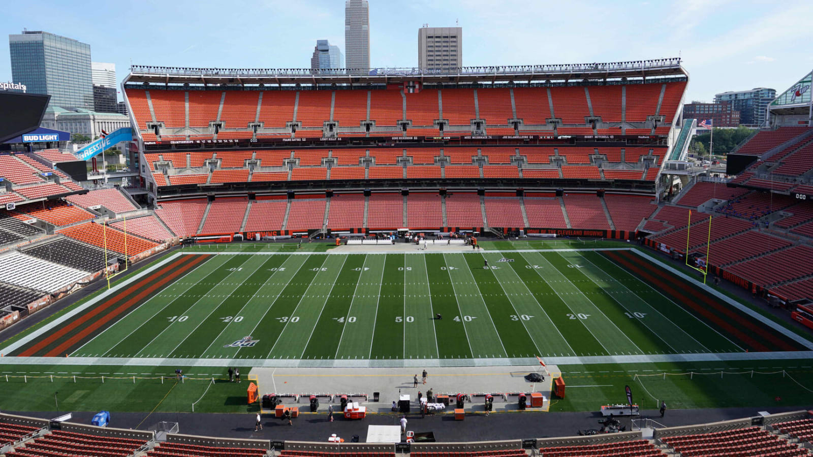 Browns' stadium turf damaged by alleged trespasser