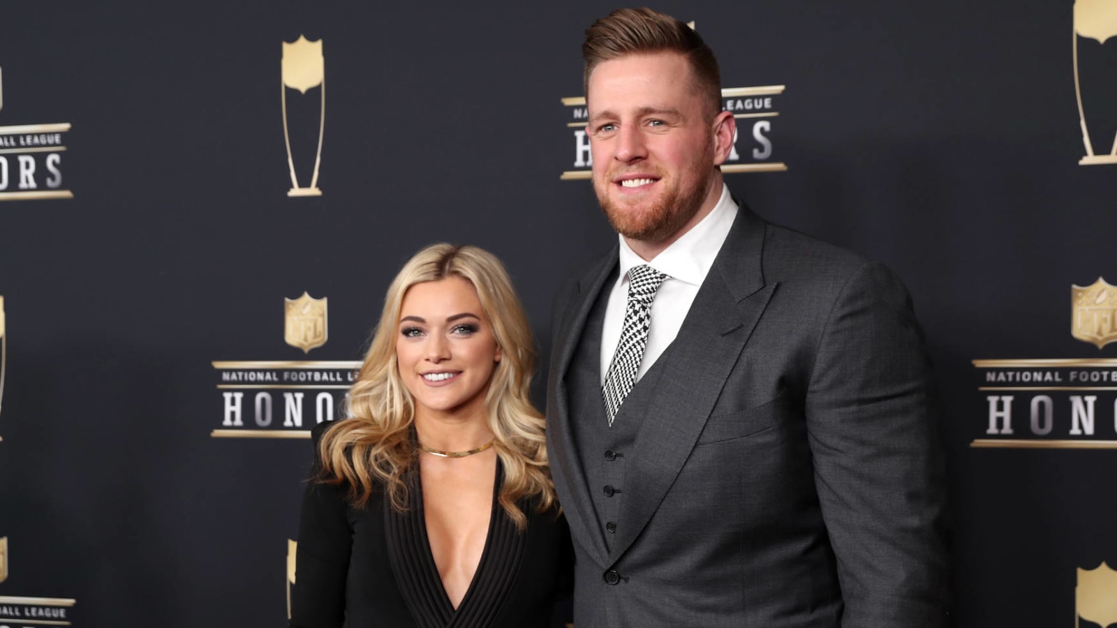 J.J. Watt's fiancee Kealia Ohai watched his phone with serious side eye