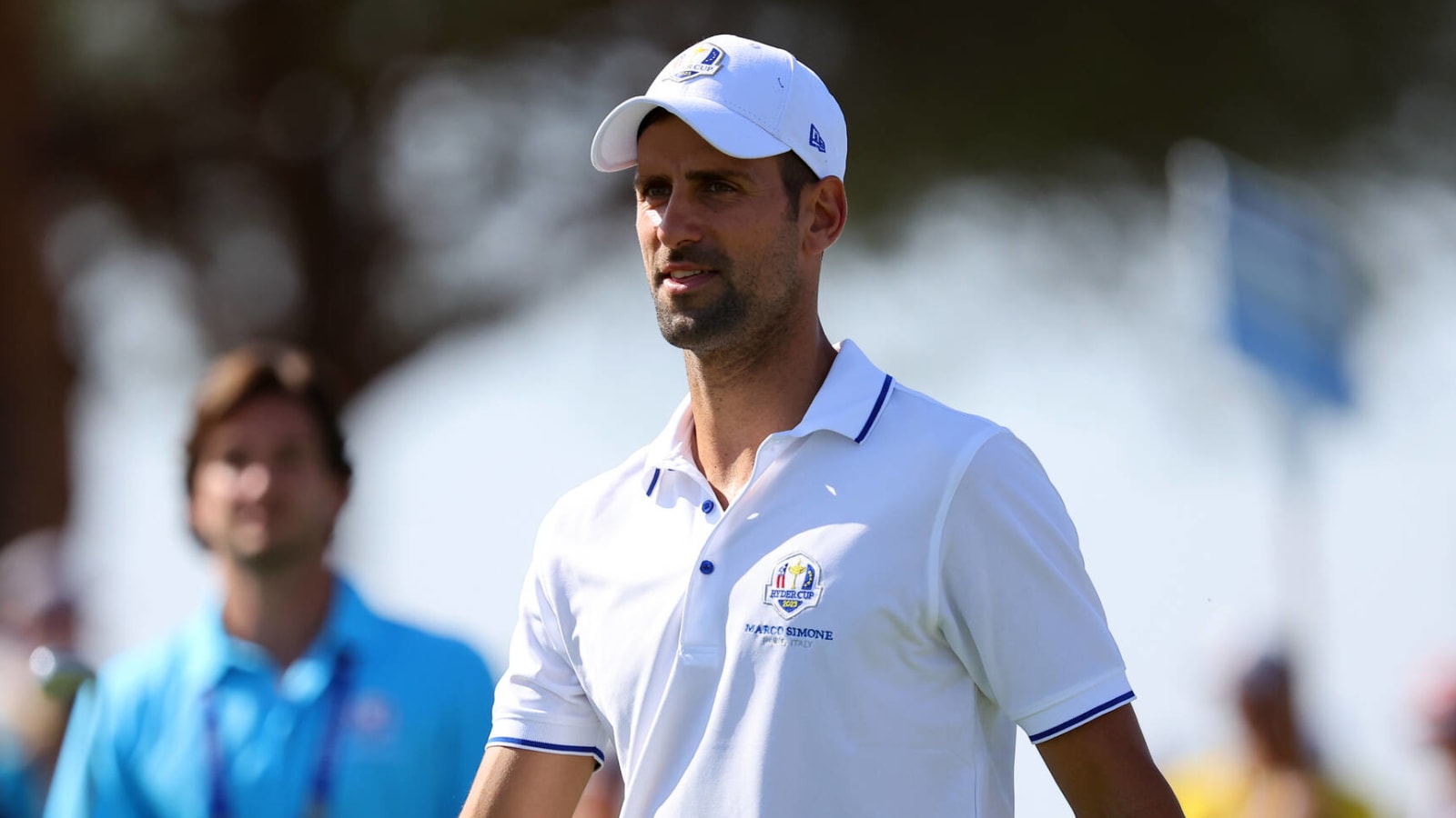 Novak Djokovic mimes Cristiano Ronaldo during All-Star Match