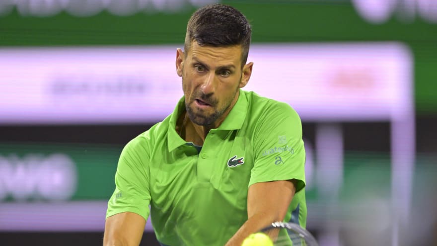 Watch: Novak Djokovic hit in the head by a water bottle after match