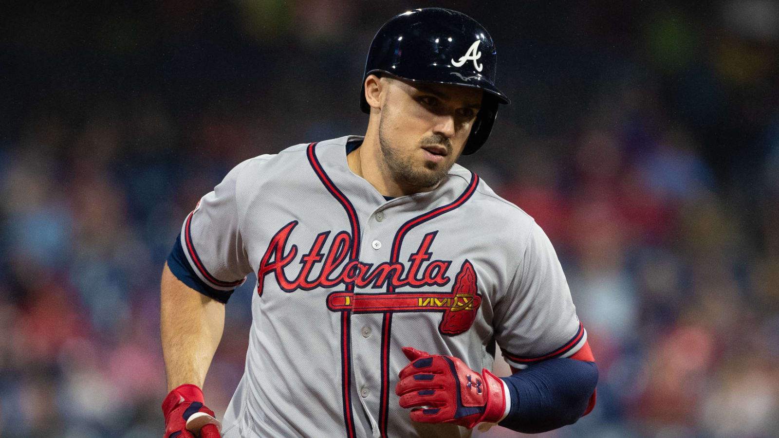 Watch: Braves' Adam Duvall hit cardboard dog in bleachers with home run