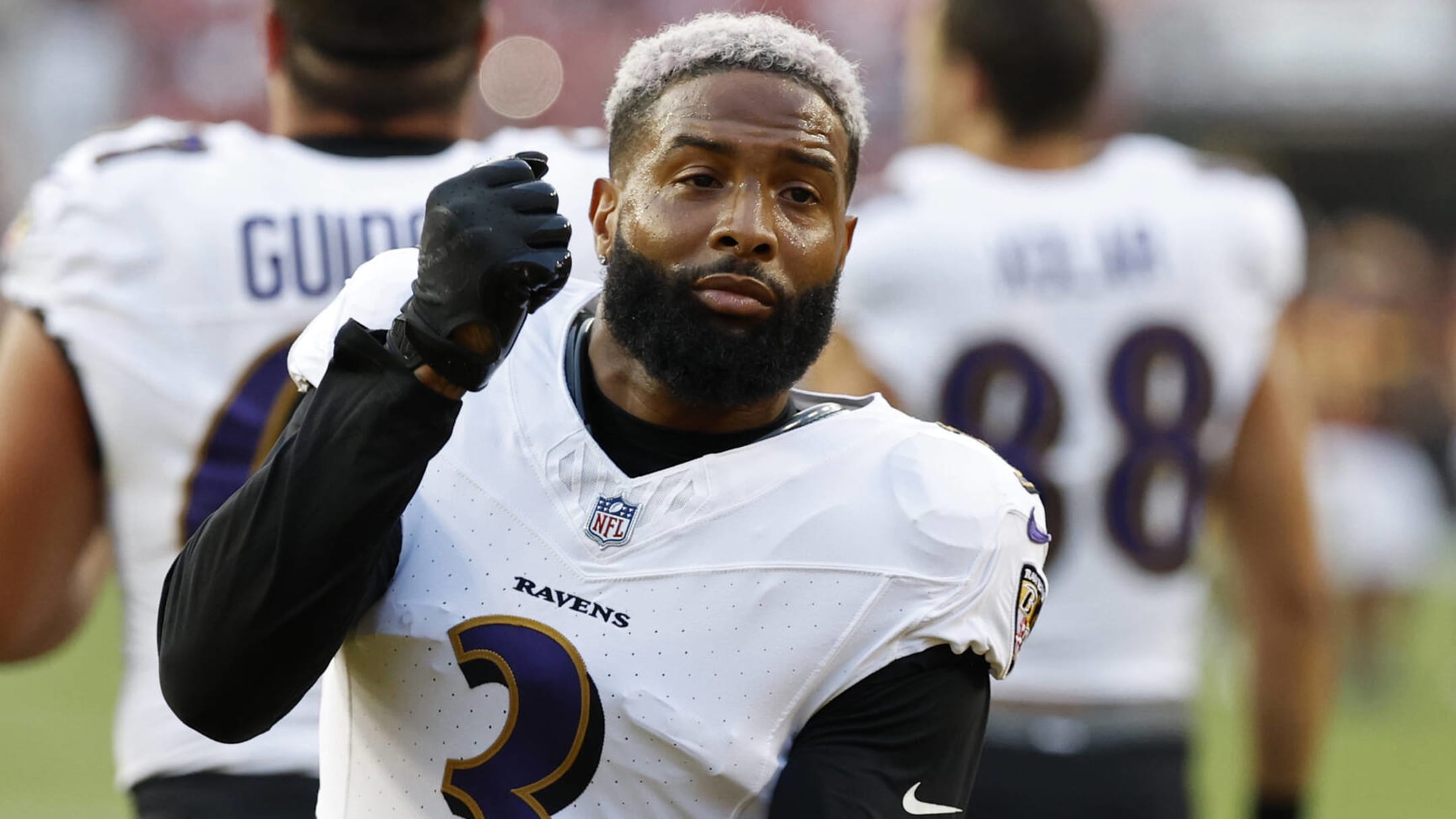 Ravens WR Odell Beckham Jr. exits vs. Bengals with ankle injury