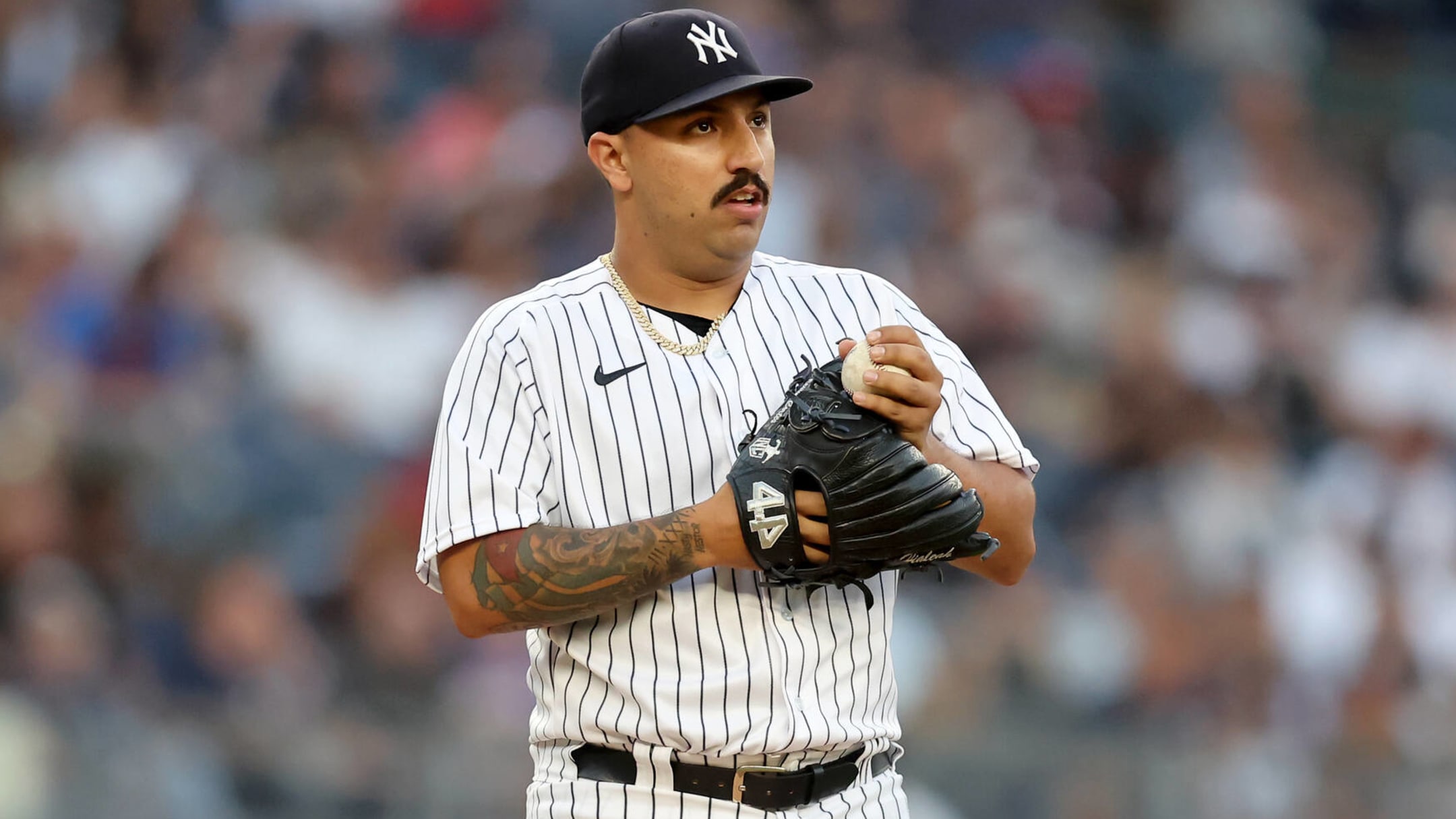 Yankees lefty Nestor Cortes forced to leave ALCS Game 4 in third inning  with groin injury - Newsday