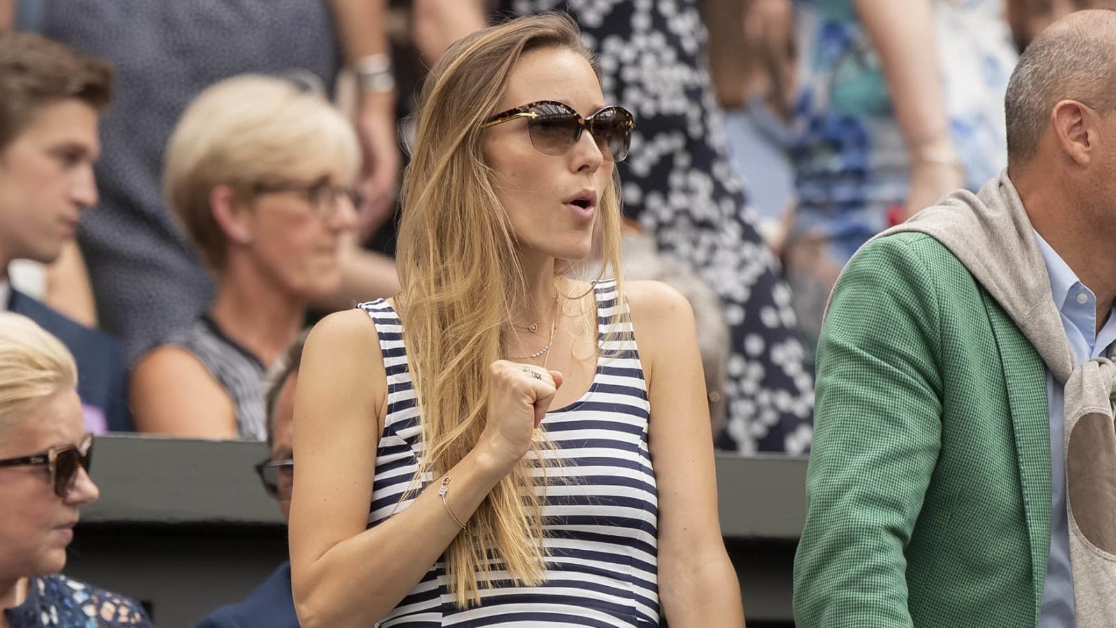 Jelena Djokovic was pumped as Nole reaches French Open final