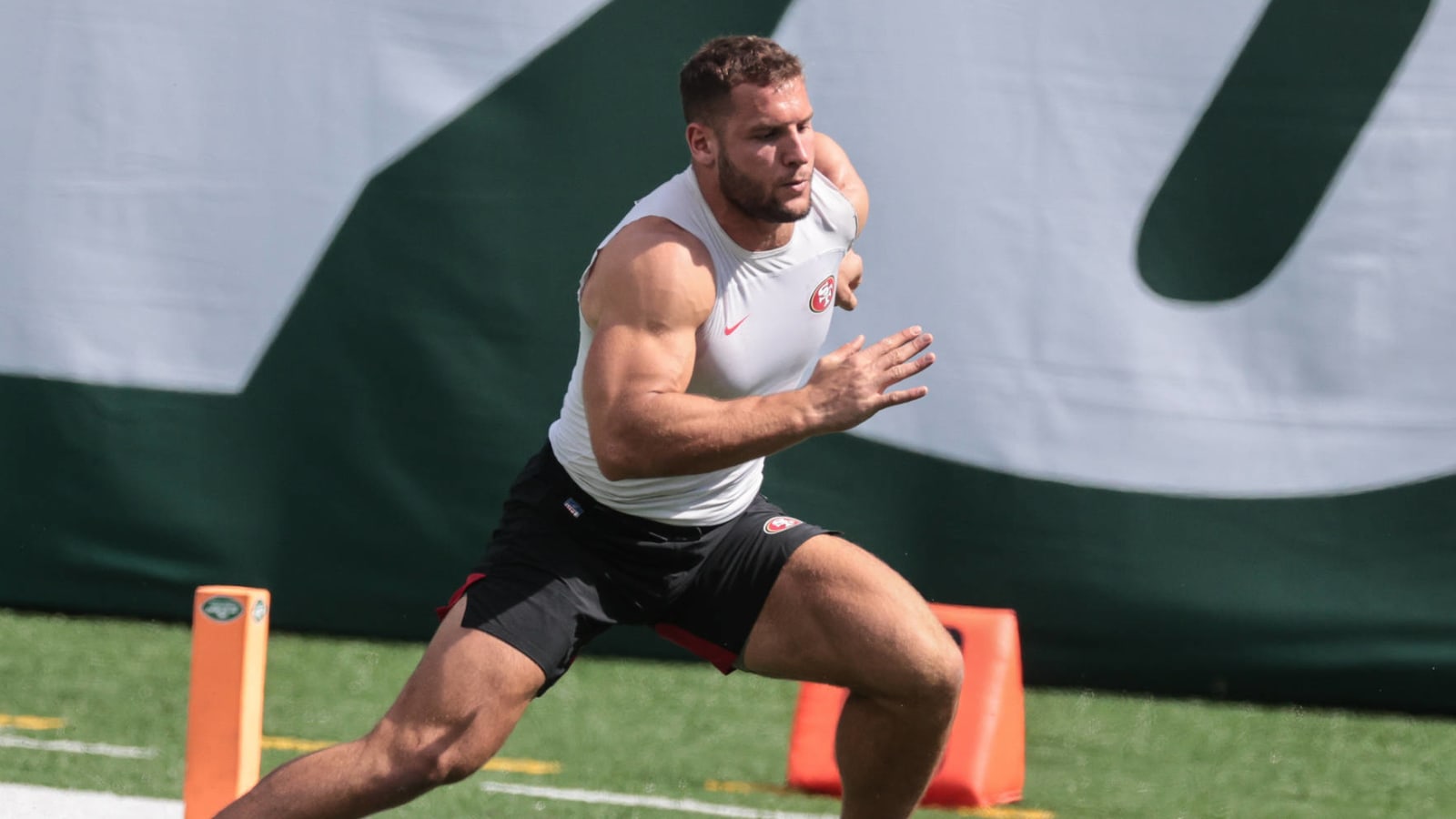49ers star Nick Bosa has a burst fueled by sweat, sacrifice and a