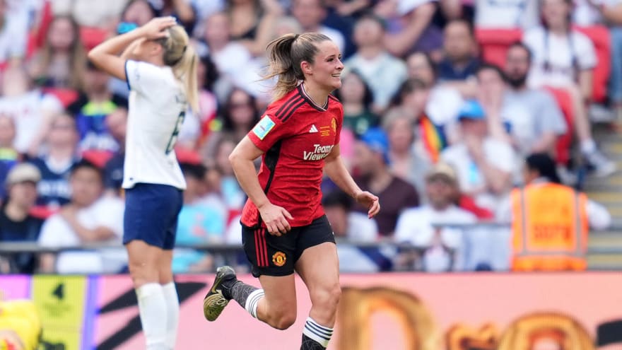 Watch: Ella Toone draws first blood in FA Cup final with outrageous wonder-strike from 25 yards out