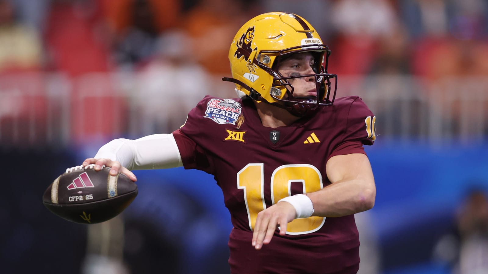 ASU Sam Leavitt ranked 7th best QB in 2025 draft if eligible