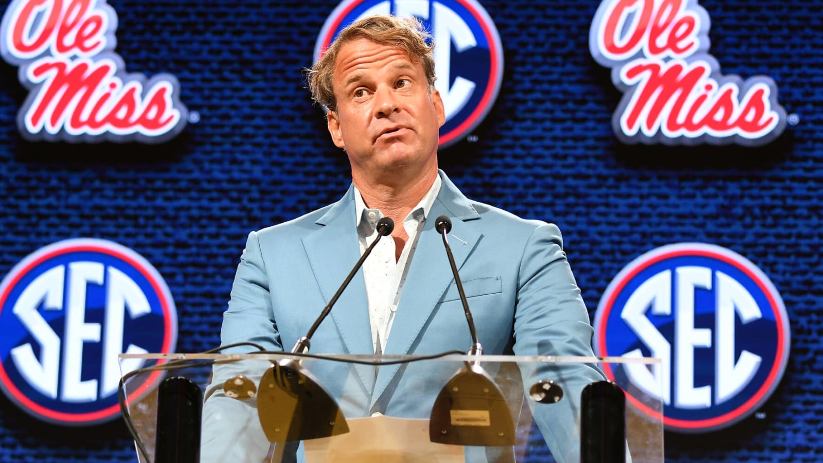 Ole Miss HC Lane Kiffin reacts to Jerry Jones’ odd comment after Cowboys player’s arrest