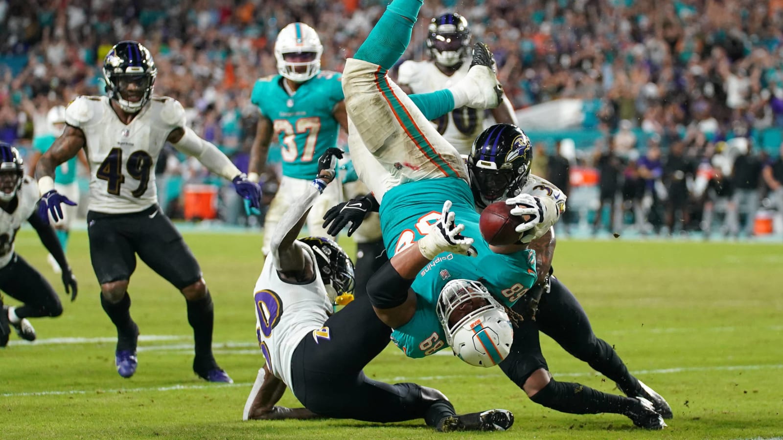 Dolphins OL Robert Hunt explains illegal TD catch-and-run