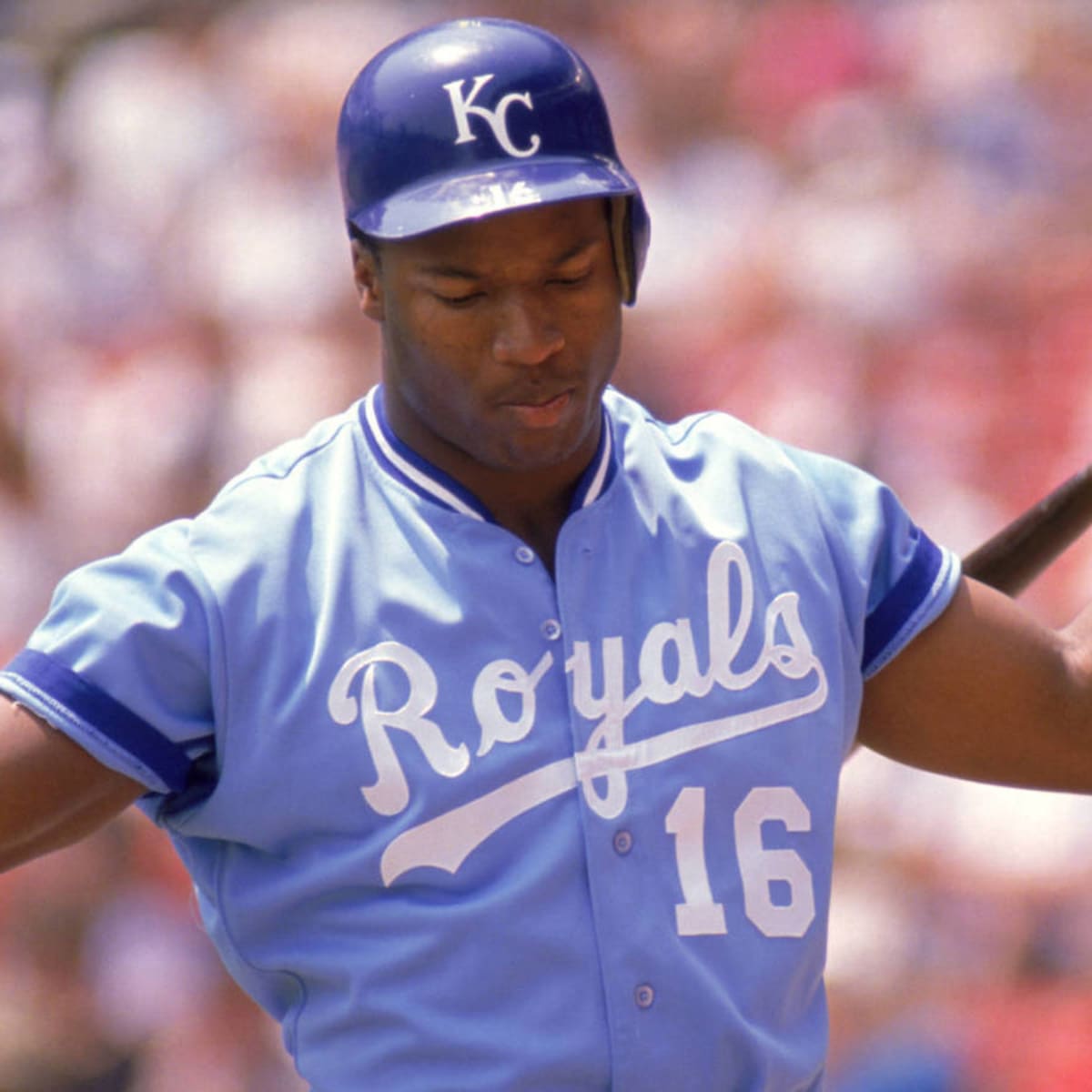 Bo Jackson, Kansas City Royals outfielder. News Photo - Getty Images