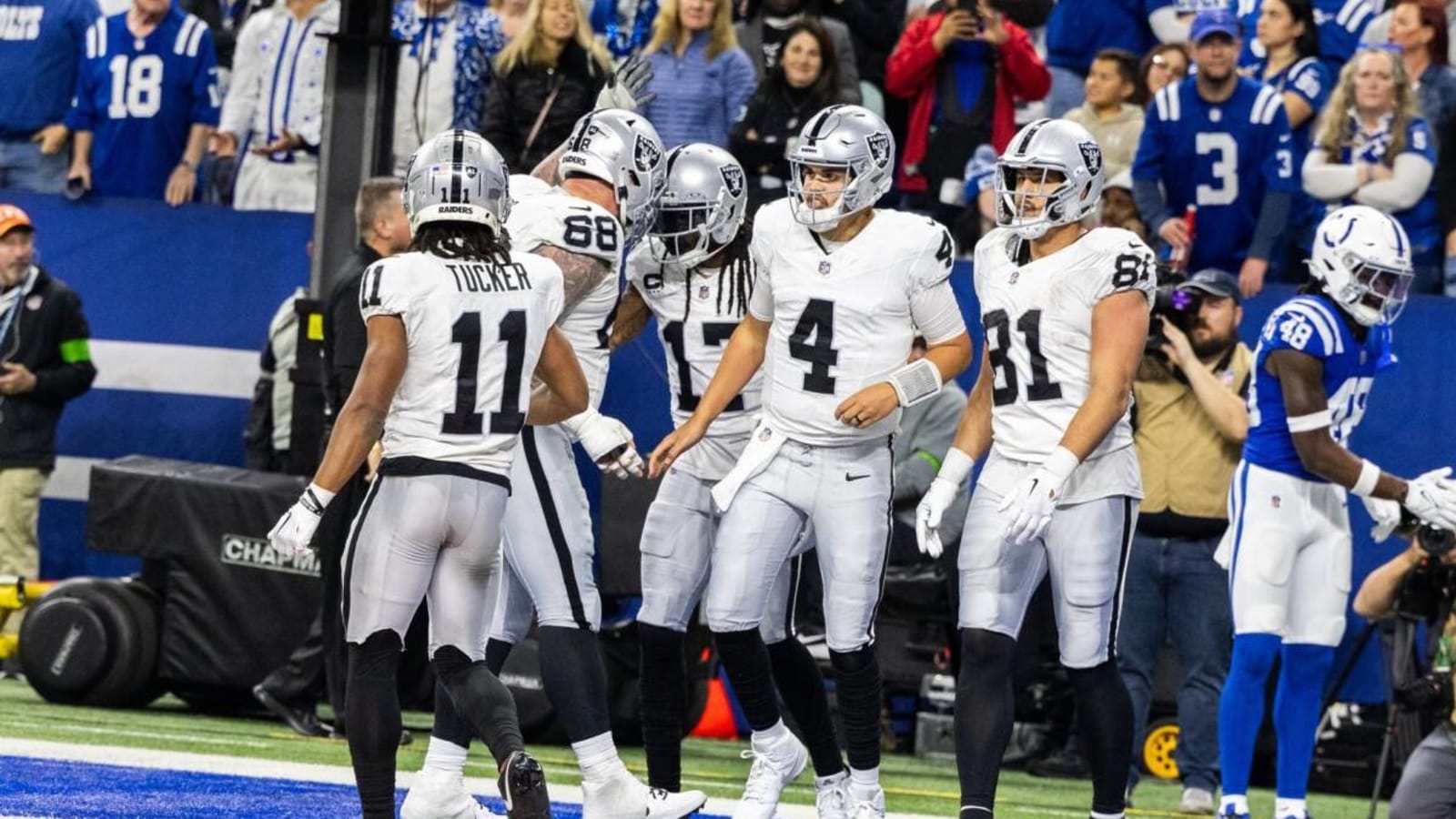 Three Raiders Shine Despite 23-20 Loss Against Colts