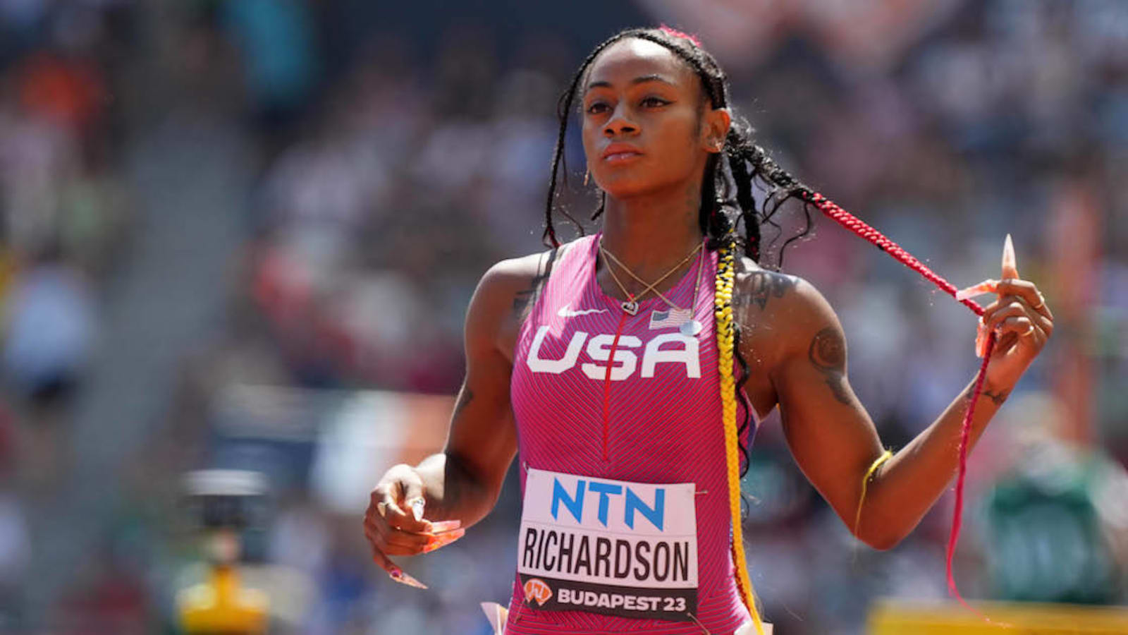 Sha’Carri Richardson notches stunning come-from-behind victory to win world title