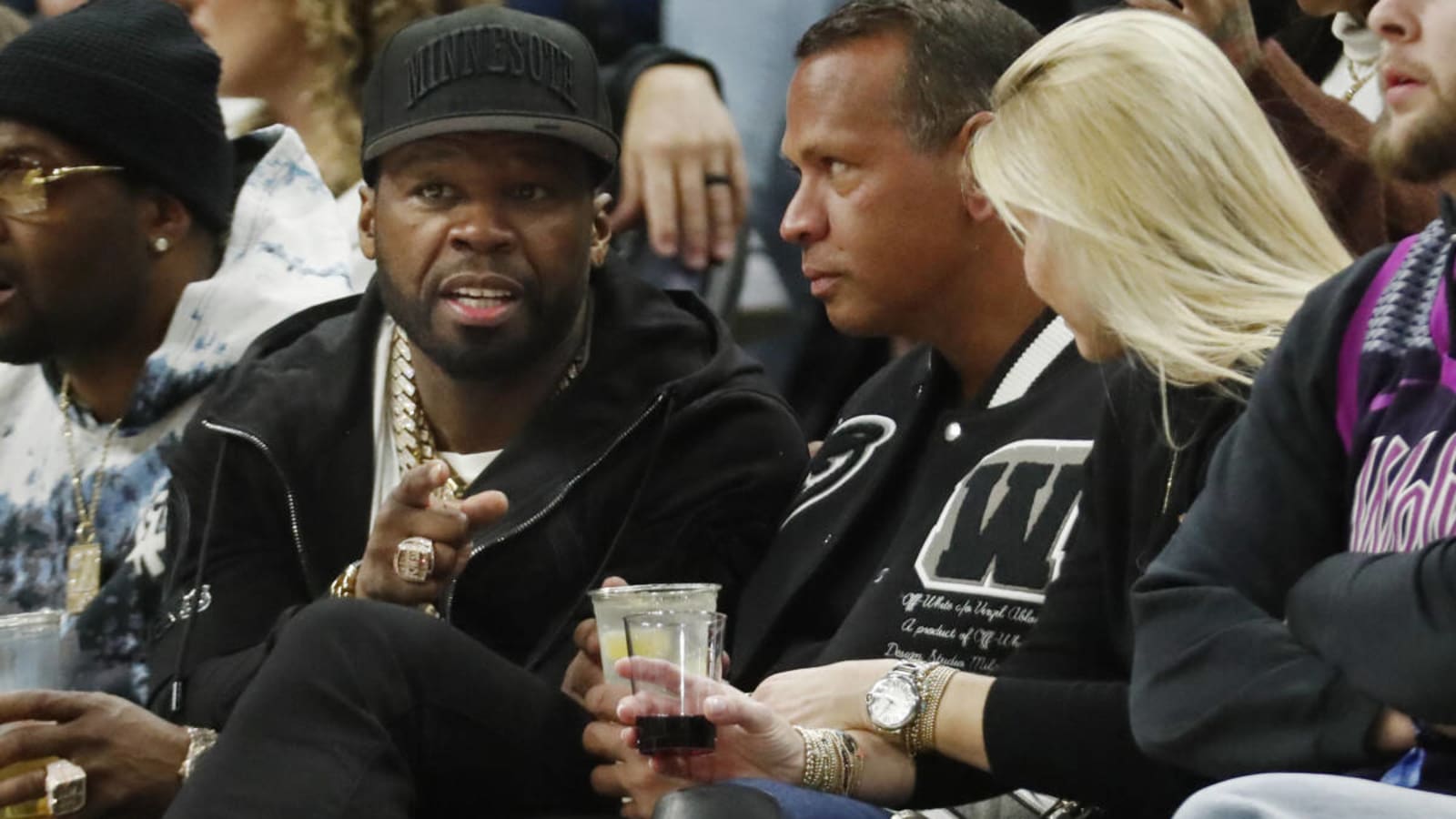 50 Cent hops on Timberwolves bandwagon after Target Center visit