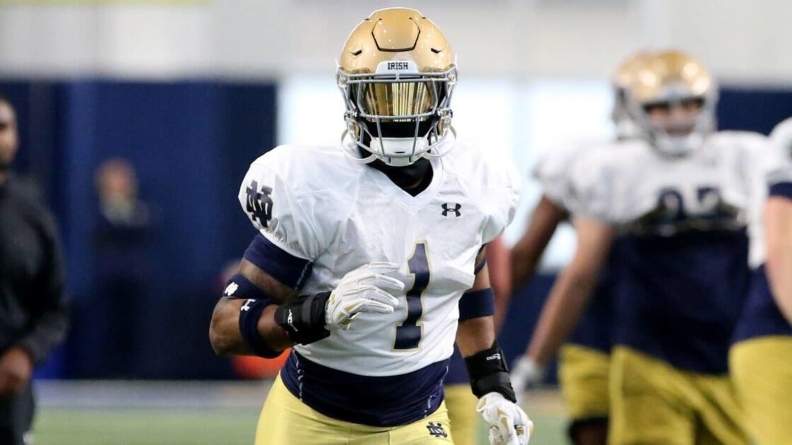 Notre Dame DE Javontae Jean-Baptiste testing at NFL combine despite brutal food poisoning symptoms