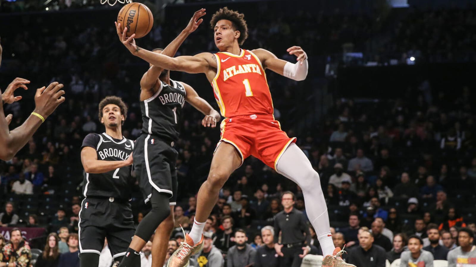 Hawks Forward Jalen Johnson Will Be "Day-to-Day" With Right Ankle Sprain