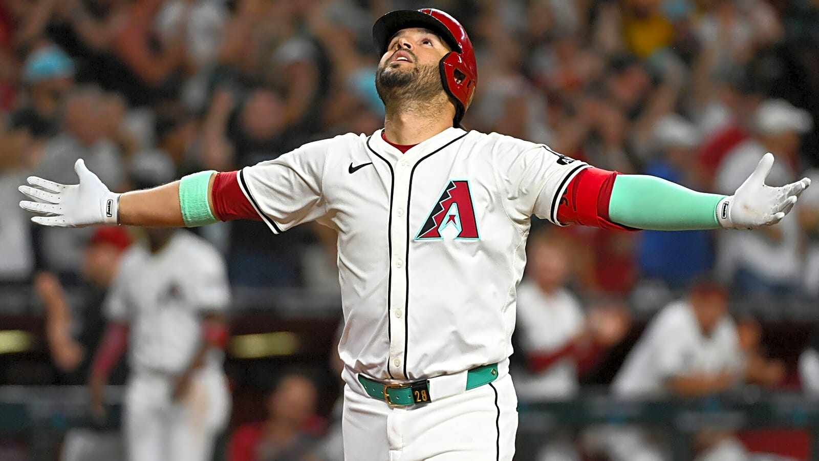 Which 17 players have hit four home runs in an MLB game?