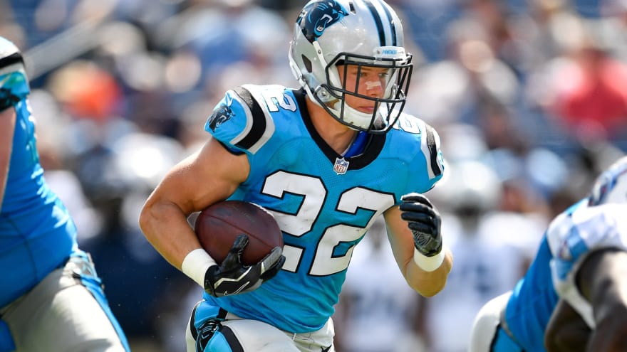 mccaffrey blue jersey