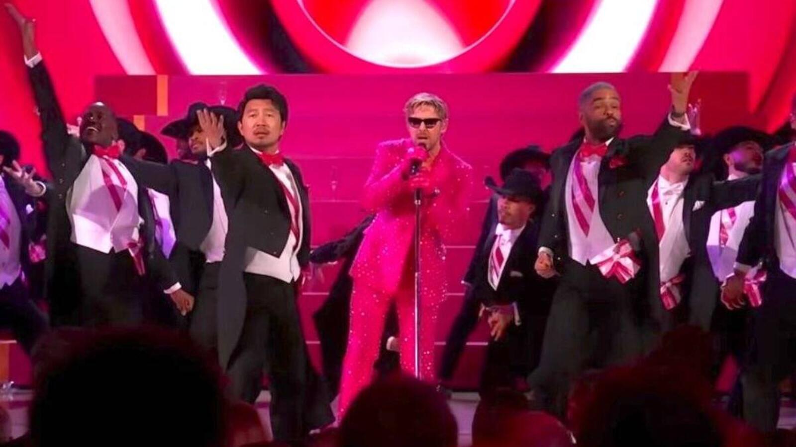 Watch Ryan Gosling Perform ‘I’m Just Ken’ at the Oscars with Simu Liu, Ncuti Gatwa, and More