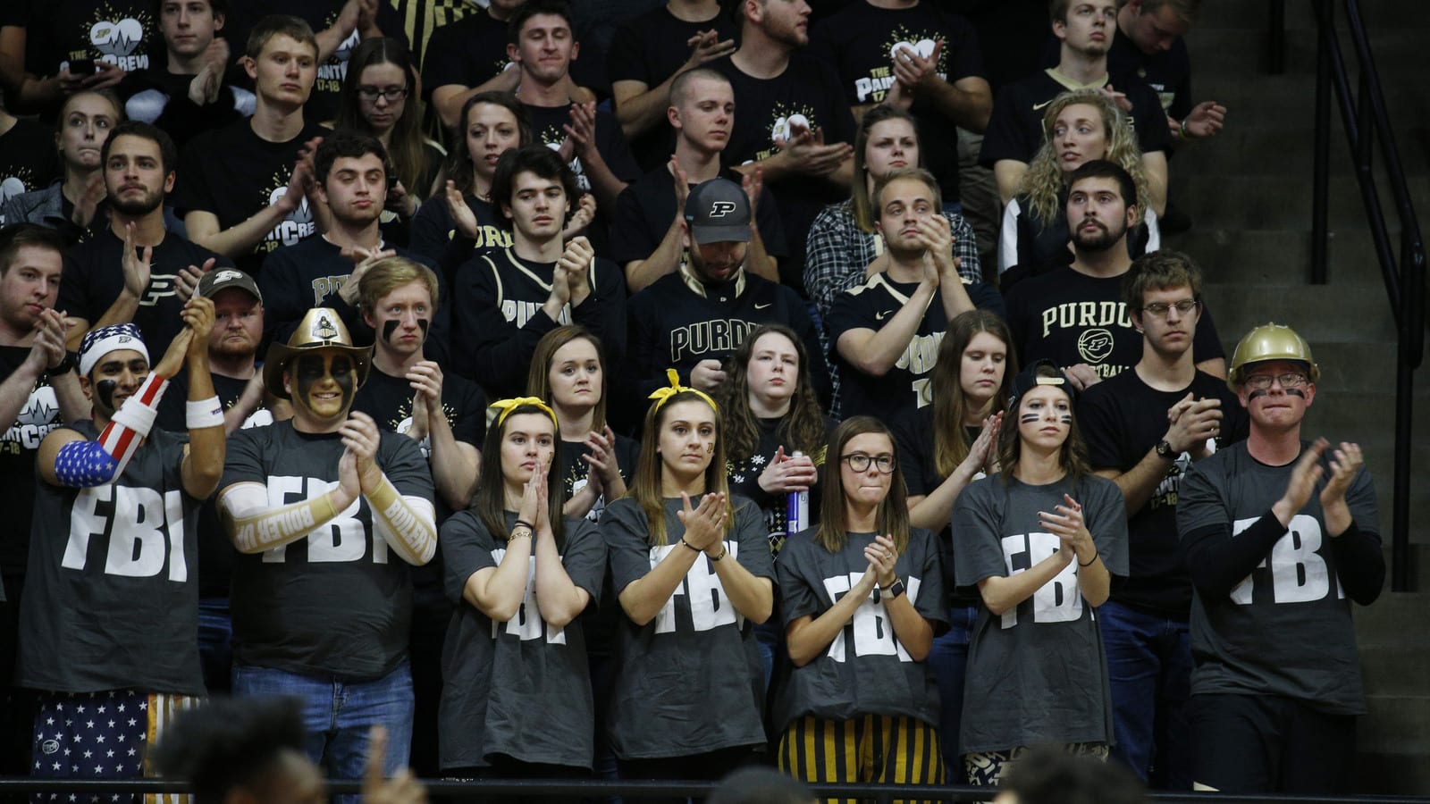 Purdue student section trolls Louisville with FBI shirts