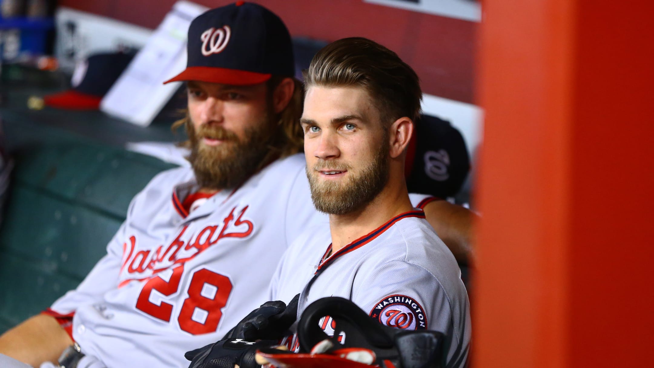 Bryce Harper and Jayson Werth recreate poster for “Step Brothers” at photo  day - Federal Baseball