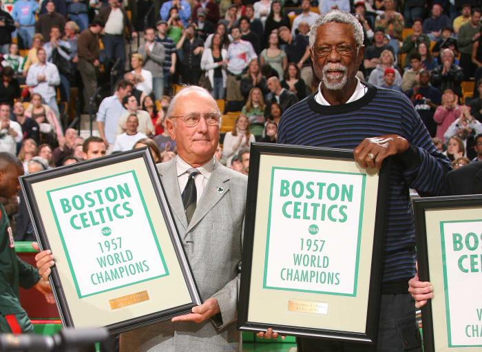 Bill Russell and Bob Cousy