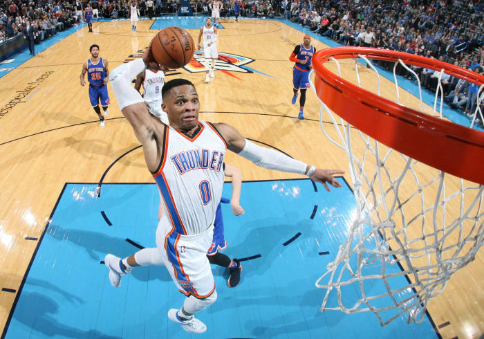 Can Russell Westbrook average a triple-double in the playoffs?