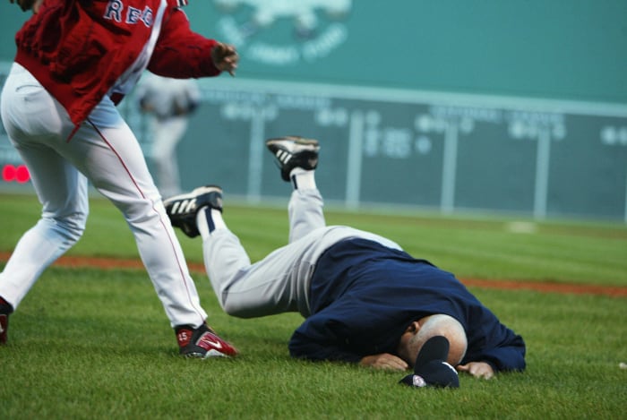 2003: Pedro Martinez throws down Don Zimmer