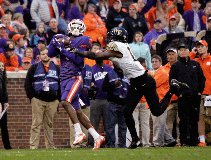 Nov. 21 - Clemson d. Wake Forest, 33-13