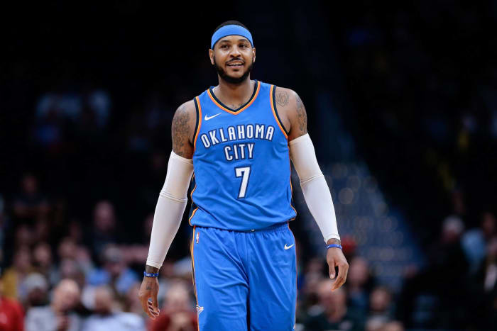 Carmelo Anthony is moved from New York to OKC