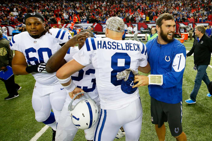 Andrew Luck, sore shoulder and lacerated kidney