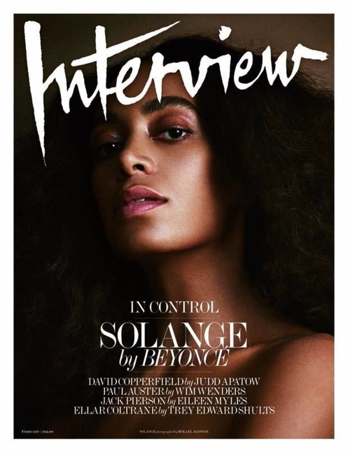 Her recent interview of her sister Solange for Interview Magazine