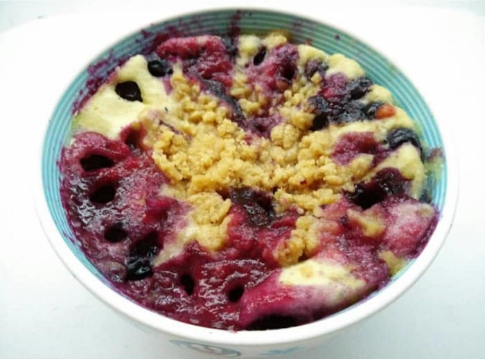 Blueberry muffin bowl
