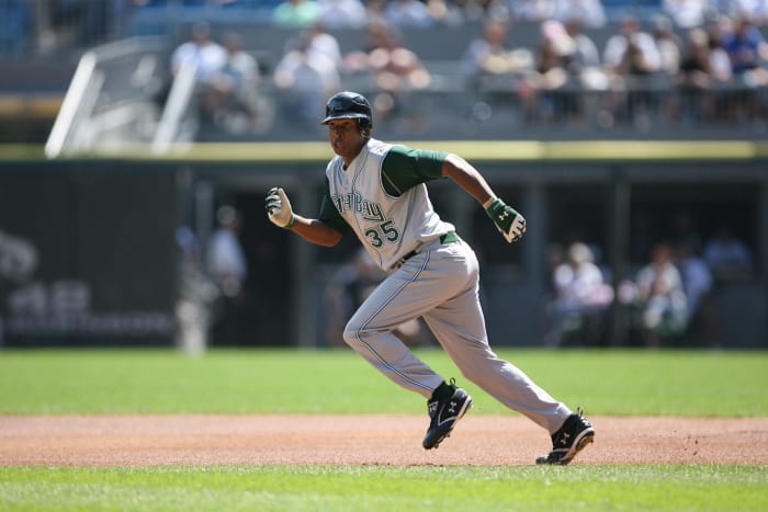 2006: Delmon Young throws bat at umpire