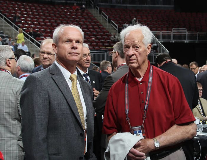 Gordie Howe and Mark Howe