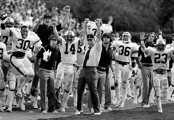 Best: Pat Dye, 7-2-1 (.750)