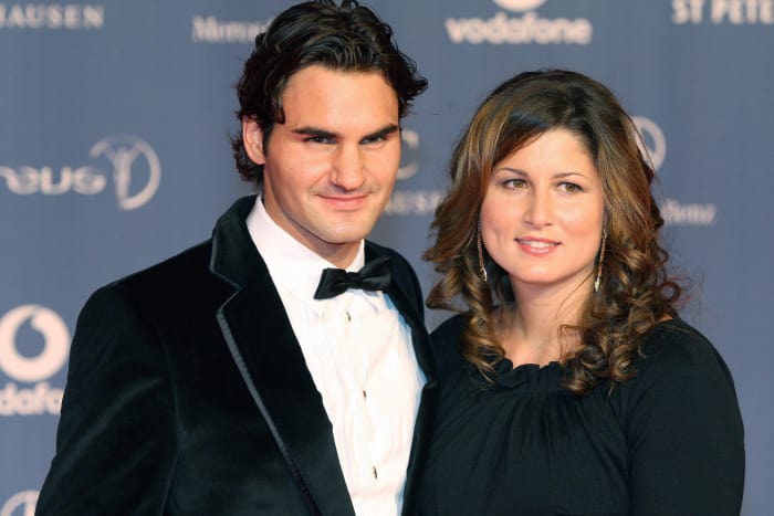 Roger Federer and Mirka Federer