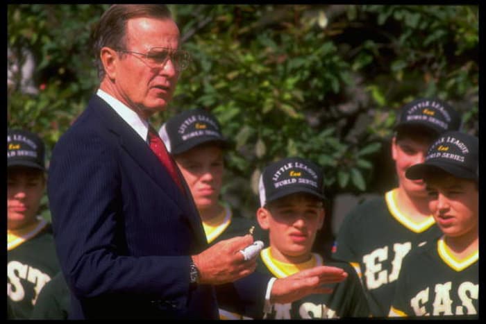 The Major League Baseball 2006 World Series trophy is on display as U.S.  President George W. Bush hosts the Champion St. Louis Cardinals in the East  Room of the White House on