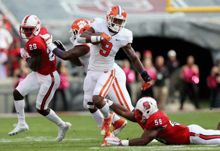 Oct. 31 - Clemson d. NC State, 56-41