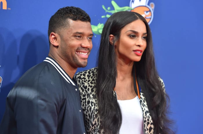 Russell Wilson and Ciara